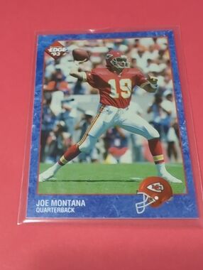 Joe Montana Football Collector's Edge 93 Trading Card-#282 Kansas City Chiefs NM